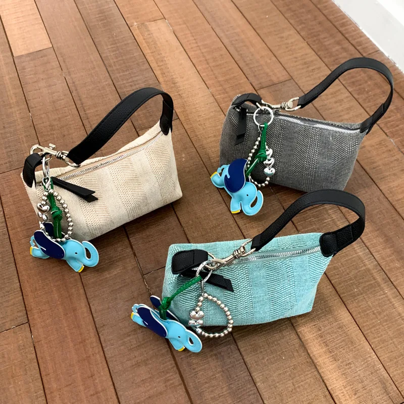 

New Fashion Casual Woven Cloth Women's Bag, Elegant Temperament Messenger Bag Versatile
