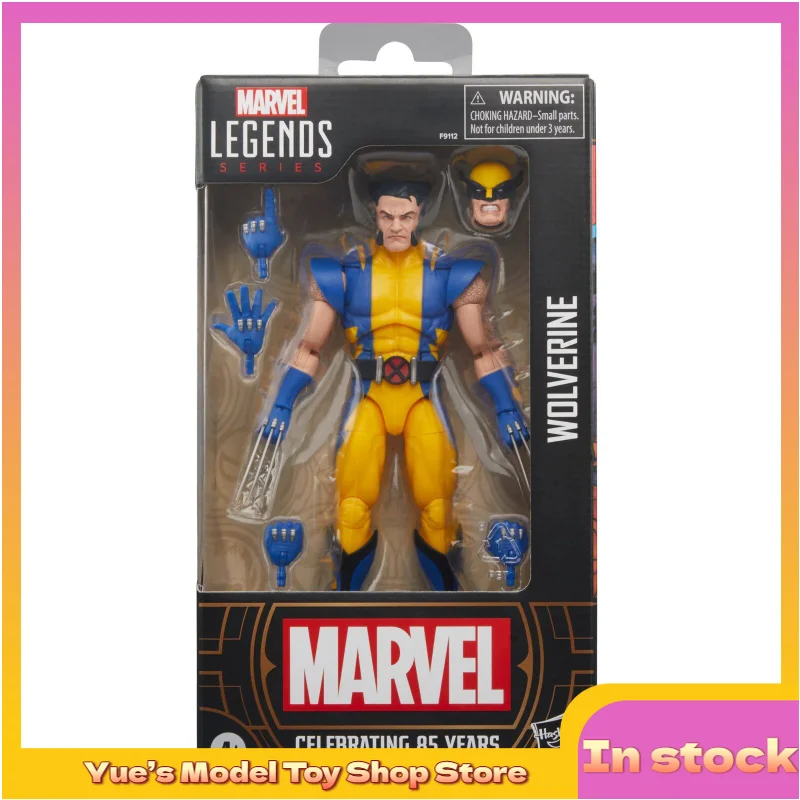 【in-stock】hasbro-marvel-85th-anniversary-wolverine-6-inch-action-figure-animation-model-toy-collection-gift