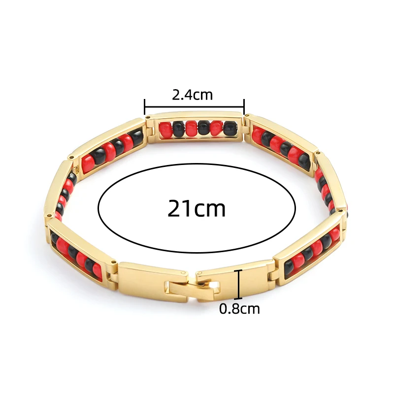 GD Heißer Trend Edelstahl Urlaub Gestaltung Glück Amulett Perlen Armreif Für Frauen Trend Paar Armband Urlaub Geschenke – Detail 7