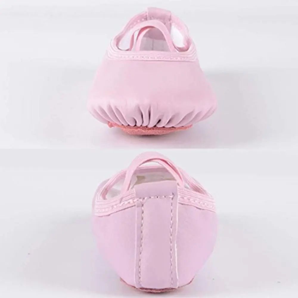 Lightweight Soft Ballet Shoes Size 32-40 PU Leather Women's Ballet Slipper Full Sole Breathable Dance Shoes Girls