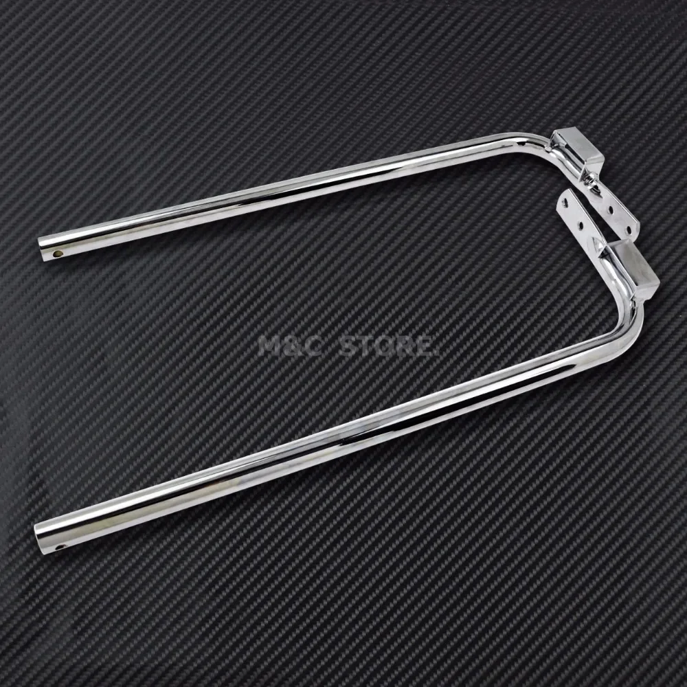 Ochraniacz na sakwy motocyklowe ze wspornikiem czarny/chromowany do Harley Touring Road King slide FLHTC 1997-2008 — zdjęcie 7