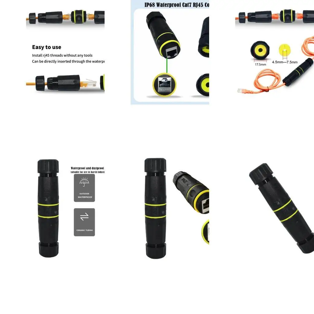 Y1UB RJ45 Cat6 Waterierter Ethernet -Koppler mit schneller Geschwindigkeit 10 -Datenübertragungsfähigkeit