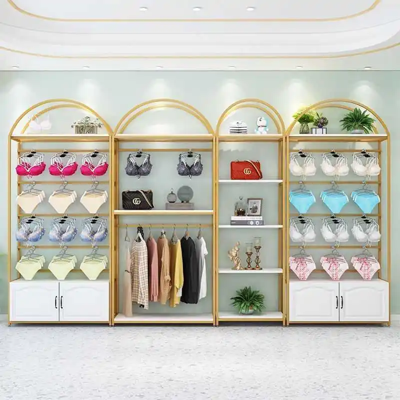 

yy-Modern Display Cabinet Clothing Store Shelf Beauty Product Display Cabinet Partition Container Shelf