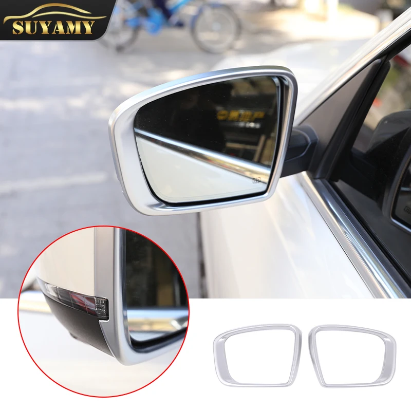 For Maserati Levante 2016 ABS Chrome Car Rearview Mirror Covers Rain Eyebrow Frame Exterior Cover Trim Accessories