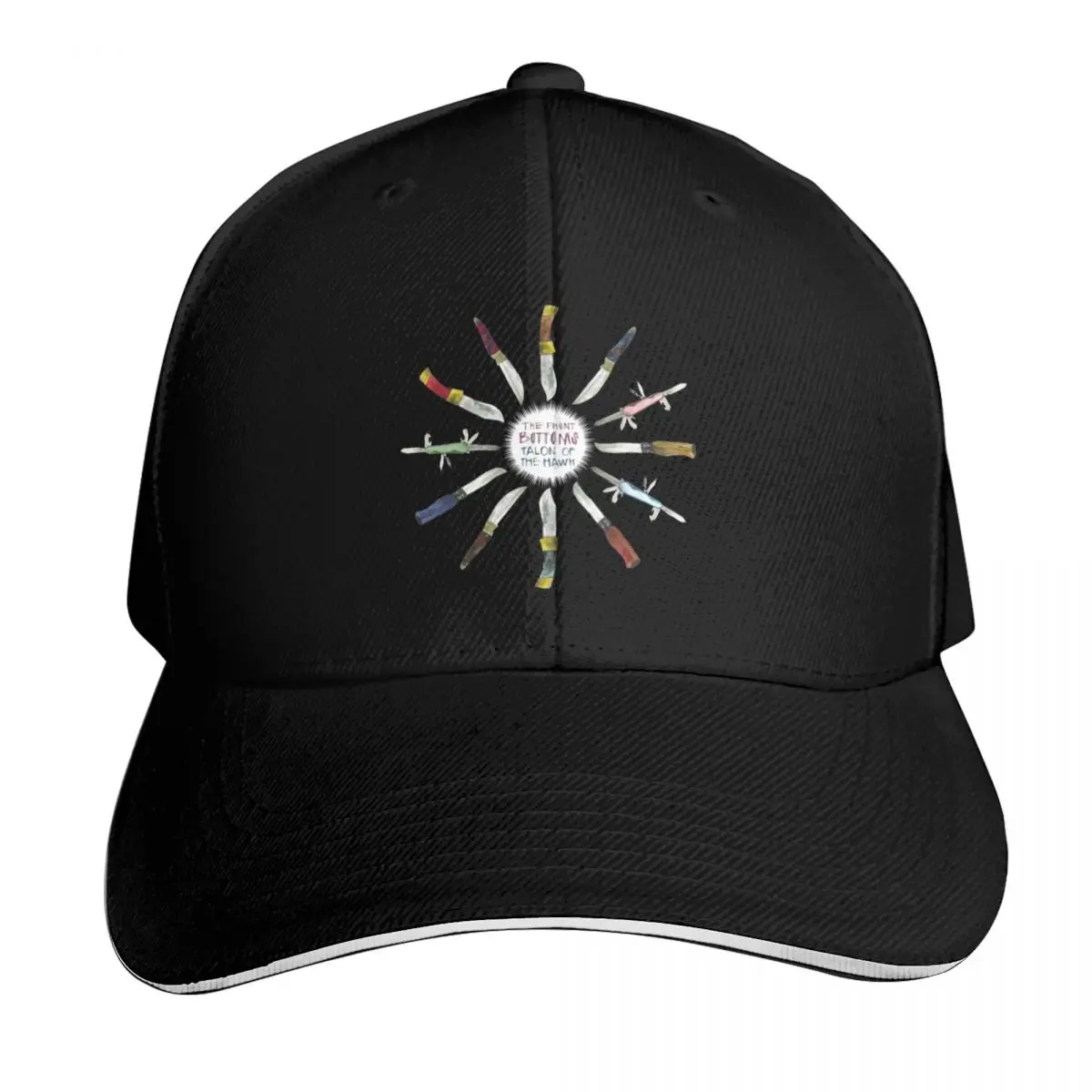 the front bottoms talon of the hawk Baseball Cap Breathable Mesh Back Adjustable Buckle Closure Moisture Wicking Quick Dry
