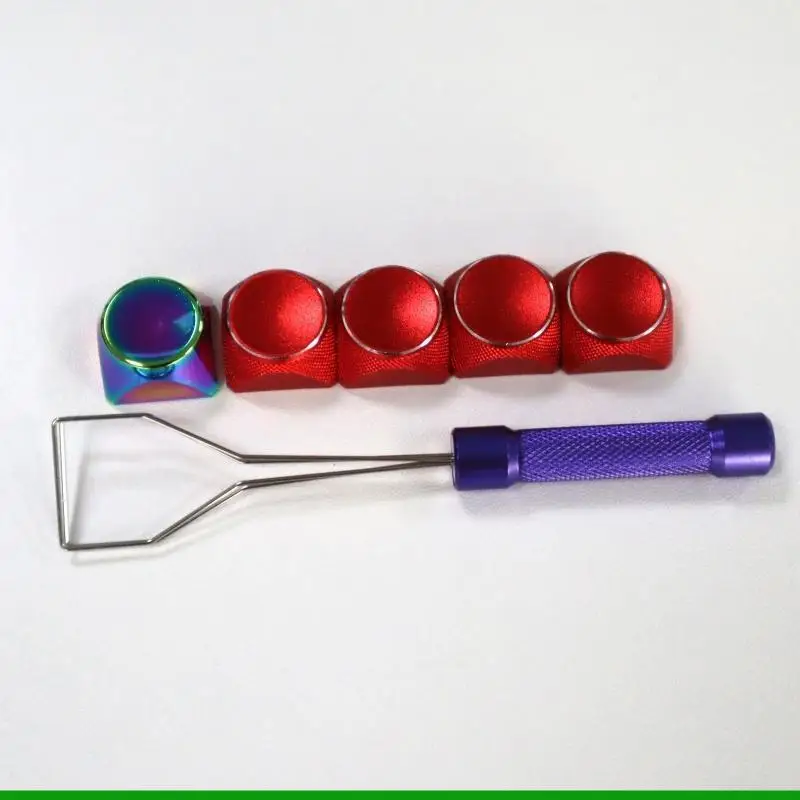 U55C XDA Высота Механическая клавиатура Колпачки для клавиш из алюминиевого сплава с градиентом для клавиши C