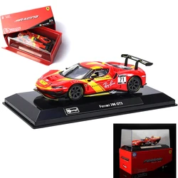 Bburago 1:43 499P 51 Champion Racing Alloy Car for Ferrari 24h Lemans Rally 296 GT3 312 P 1972 Super Car F430 GTC 458 Italia GT3