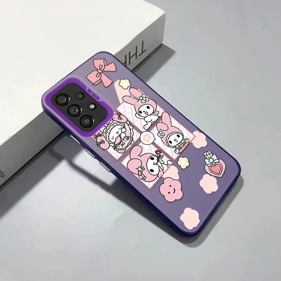 حافظة لطيفة سانريو ميلودي كورومي لهاتف سامسونج جالاكسي A32 A15 A14 A13 A22 A12 A23 A16 A34 A25 A24 غلاف ناعم