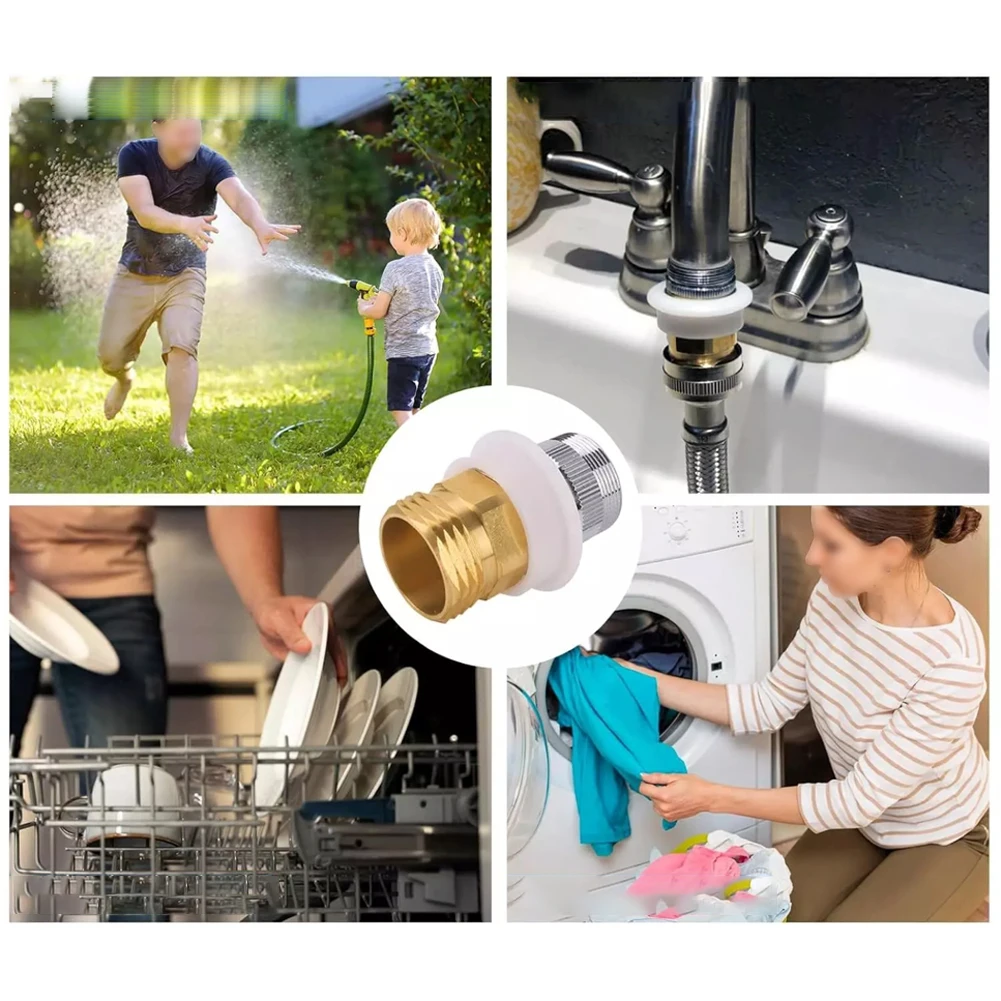 อะแดปเตอร์เครื่องล้างจานสำหรับใช้ในบ้าน 27F อะแดปเตอร์ก๊อกน้ำเครื่องล้างจาน อะแดปเตอร์อ่างล้างจาน ข้อต่อแบบเร็ว ติดตั้งแบบ Snap-on