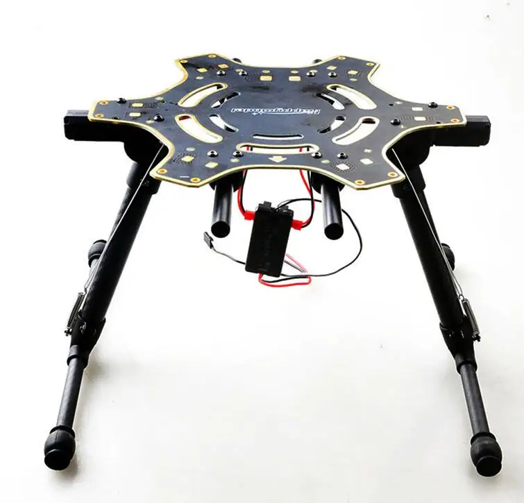 FPV Landing Gear System: Electric Retractable Upgrade Kit for DJI F550 Car with Integrated Center Frame & Gimbal Mount