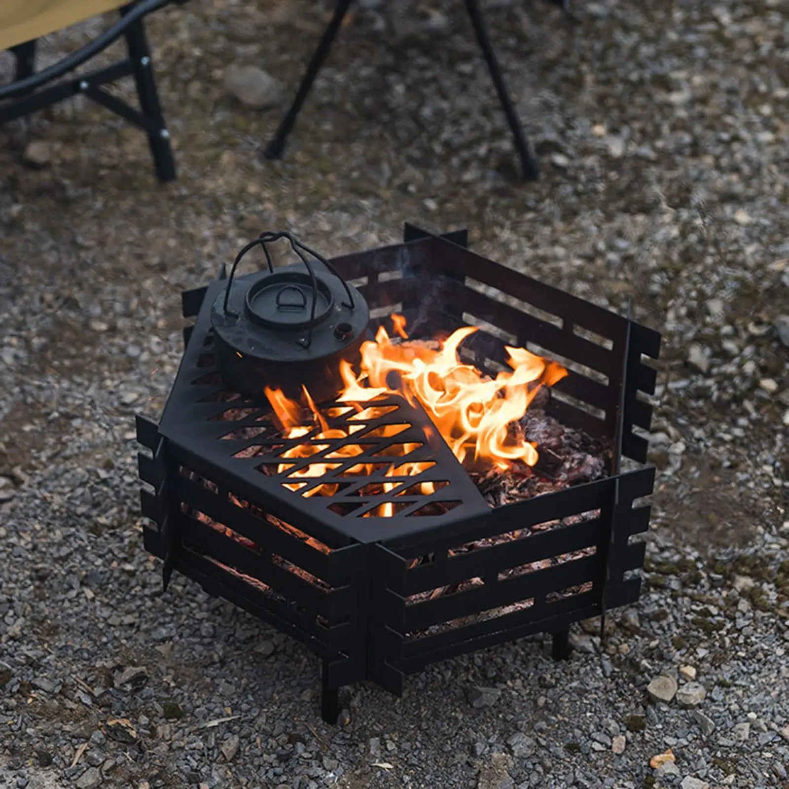 Camping Burner Wood Burning Burner Removable Multifunctional Foldable Firewood