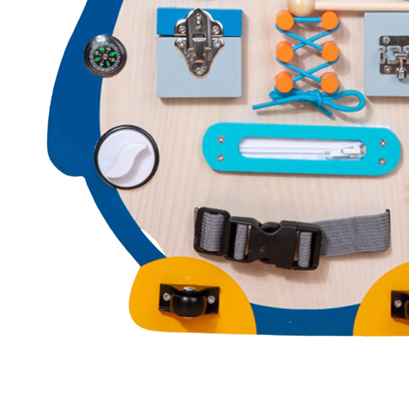 Penguin Busy Board Basic Life Skills Fine Motor Skills Developmental Toy Educational Sensory Board Activity Board for Boys Kids