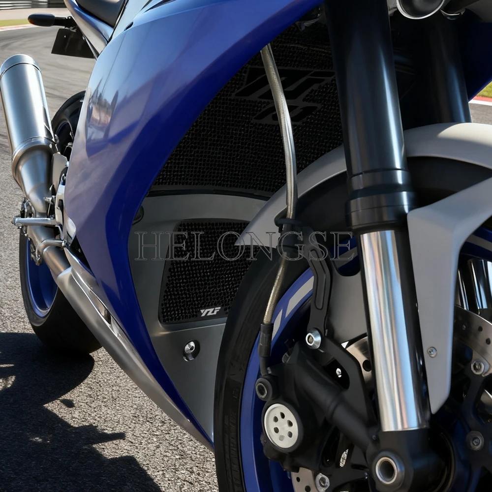 

Для Yamaha YZFR1 YZFR1M YZF R1 R1M 2018 2019 2020 2021 2022 2023 2024 решетка радиатора мотоцикла, крышка масляного охлаждения YZFR1M