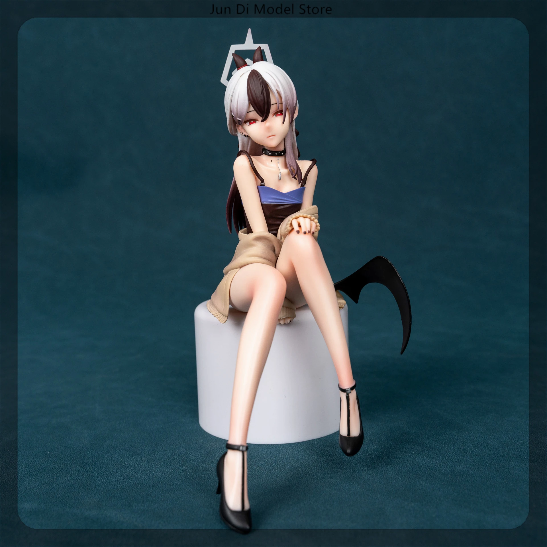 19cm Blue Archive Onikata Kayoko Sitting Position Game Girl Figures Models Gk Statue Models Collectible Toys Ornament Doll Gifts