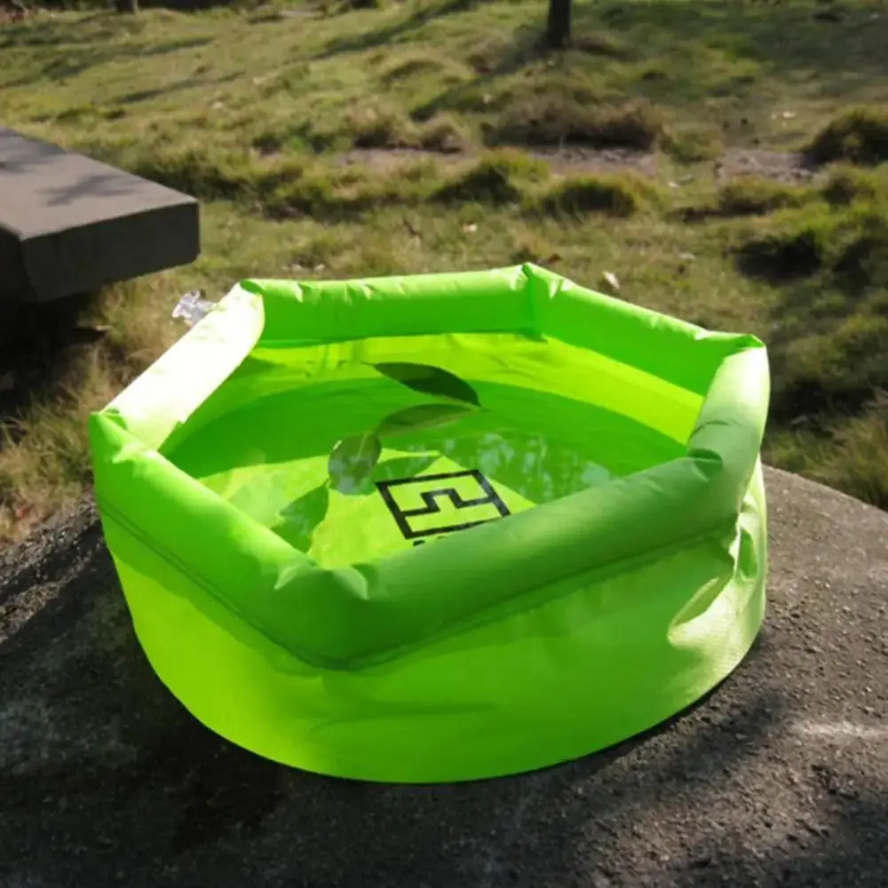 Pump Quickly Inflatable Basin Water Storage Feet Soaking Camping Water Bucket Folding Container Inflatable Washing Bucket