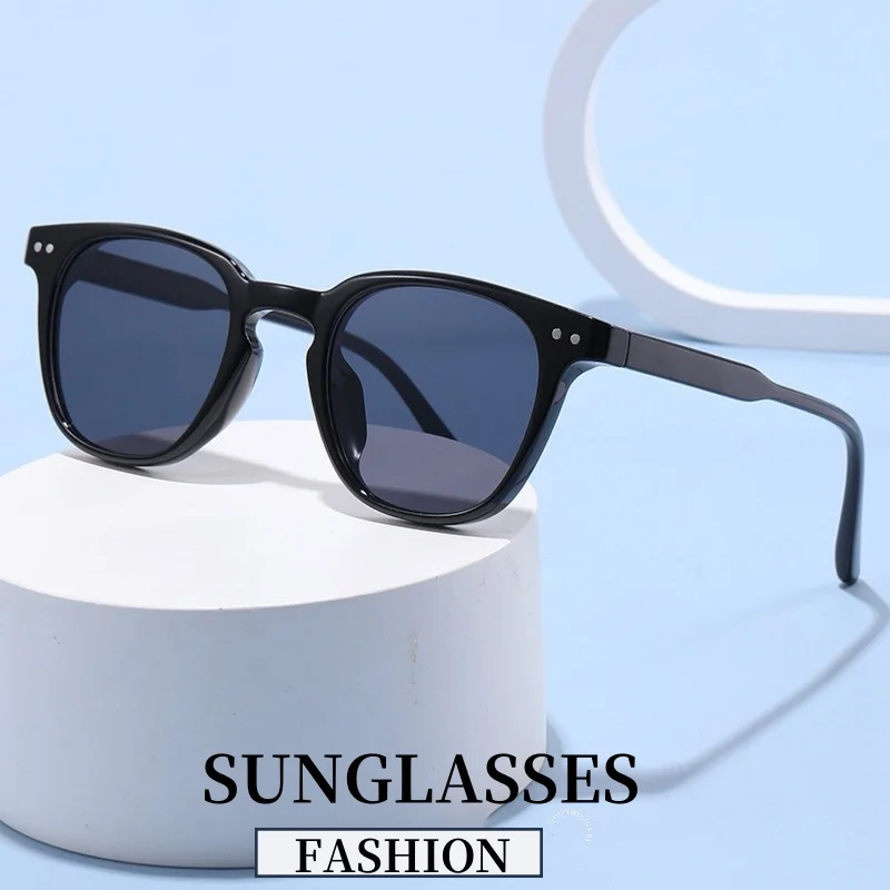 

New Fashion Square Frame Blue Light Blocking Sunglasses Outdoor Small Frame Shades Goggle Men Women Driving Cycling Eyeglasses