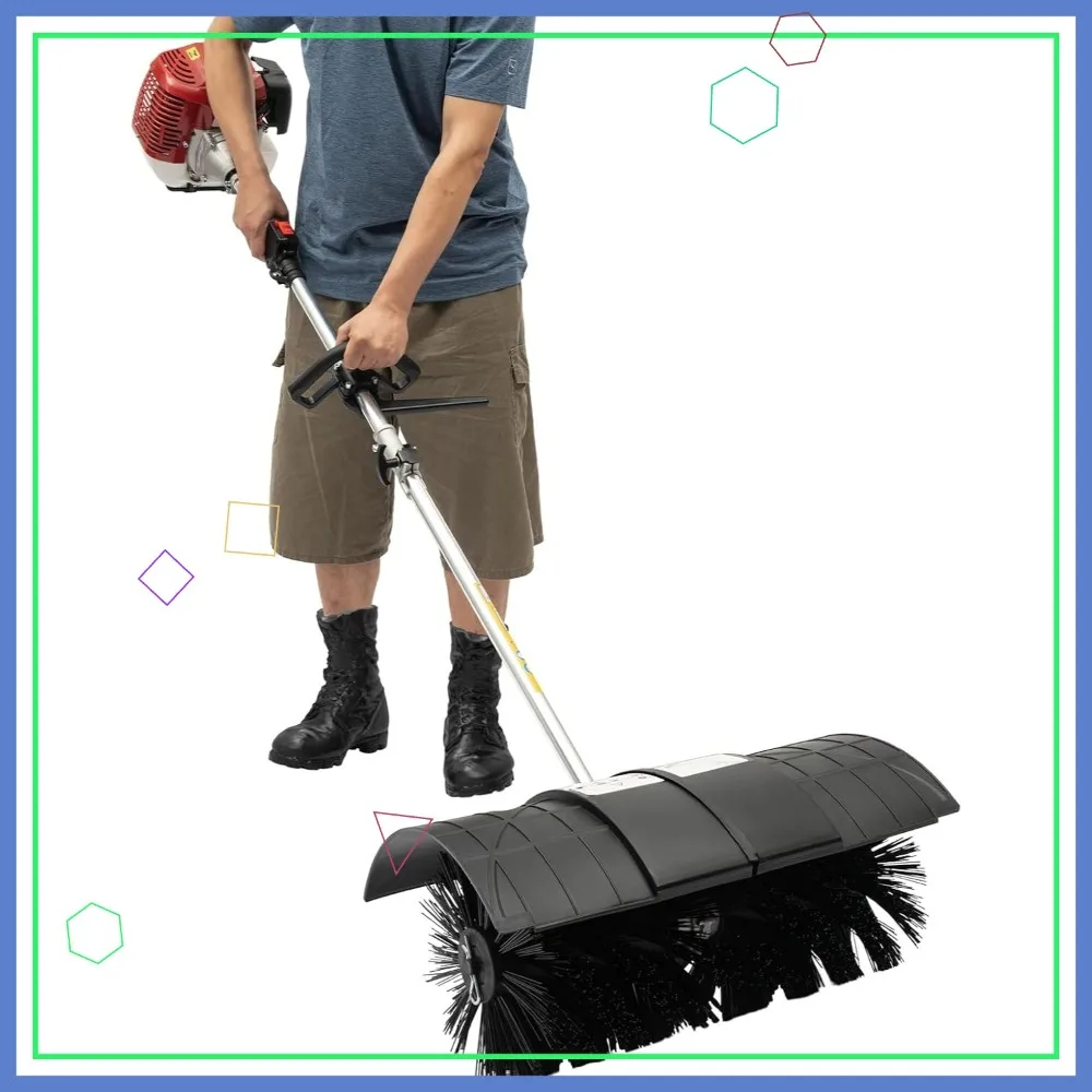 

2-Stroke Gas Powered Handheld Sweeper for Artificial Turf, Lawn Cleaner with Adjustable Speed