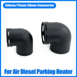 Presa di sfiato aria riscaldatore Diesel canalizzazione 60MM / 75MM L pezzo gomito curva pezzo condotto tubo connettore per auto camion furgone Camper Garage