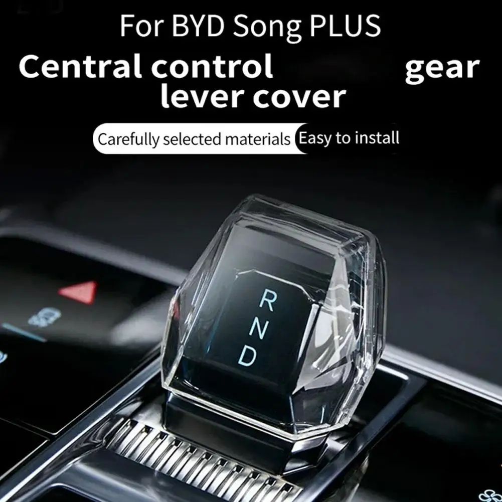 ل BYD سونغ زائد/ختم U DM-i/EV 2023-2025 ترس السيارة واقية رافعة كريستال التحكم مقبض غطاء التحول المركزي والعتاد Z7I2