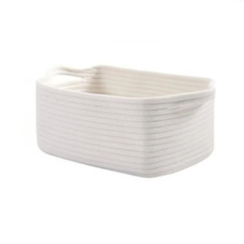 3PC Multi Purpose Square Storage Basket Living Room Snack Toy Organizer Desktop Cosmetic Storage Basket 3