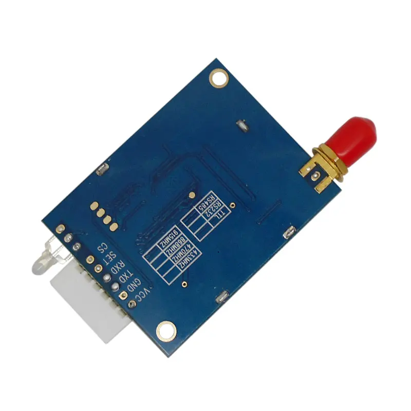 Imagem -03 - Lora Módulo de Transmissão de Dados Lora6100pro Tamanhos de Longo Alcance 8km 30dbm 433mhz com Rede de Malha de Crimpagem Uart