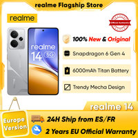 2025 World Premiere realme 14 Smartphone 5G Snapdragon 6 gen 4 6.67'' 120Hz AMOLED Display 6000mAh Titan Battery 50MP OIS Camrea