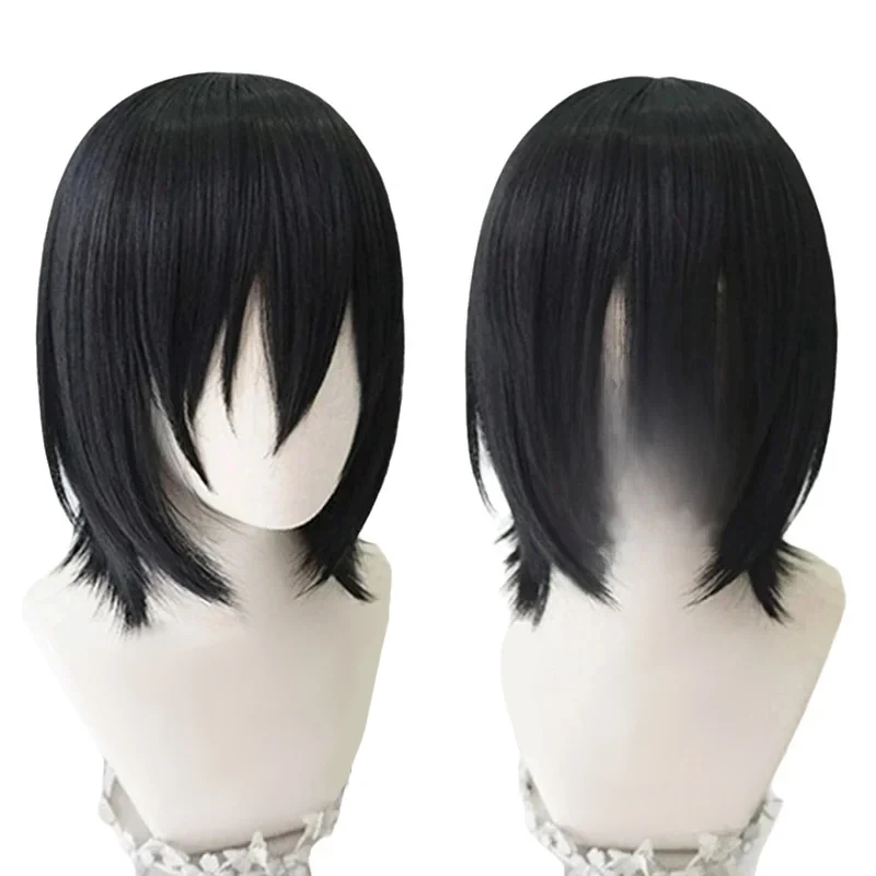 

Wenhao Wild Dog Tosi Feodor D Cosplay Anime Wig Black Short Hair Synthetic fiber wig