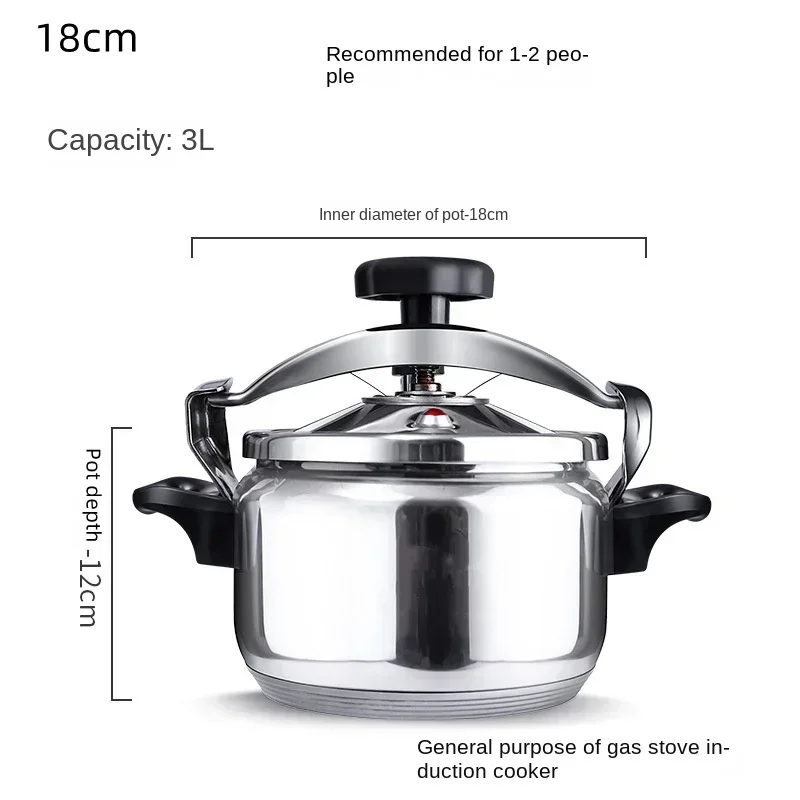 304ステンレス鋼圧力鍋、ガスコンロとih調理器に適しています、小型家庭用ミニ防爆圧力鍋