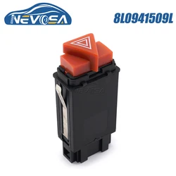 NEVOSA 8L0941509L For Audi A3 1996 2003 Car Hazard Warning Red Button Emergency Hazard Flasher Warning Light Switch Car Repair