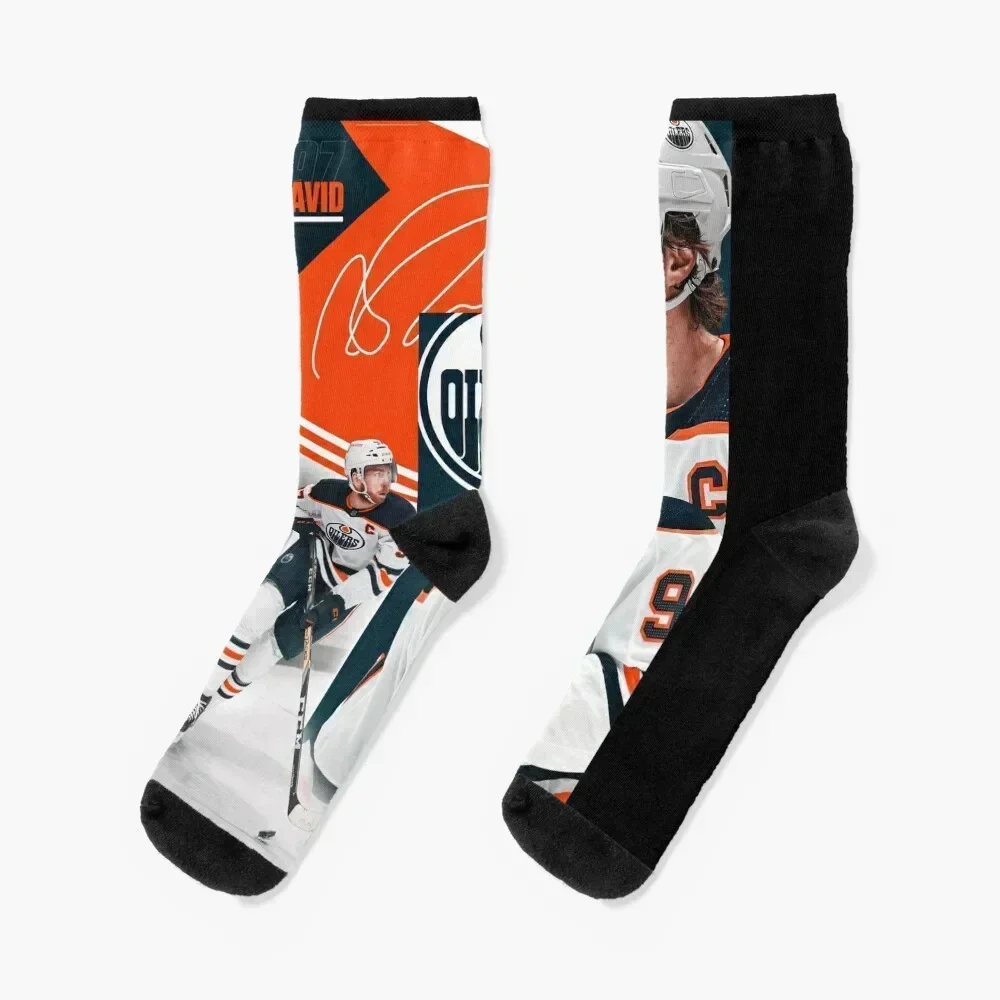 

Connor McDavid Socks Non-slip sport men cotton high quality hiking Socks Ladies Men's