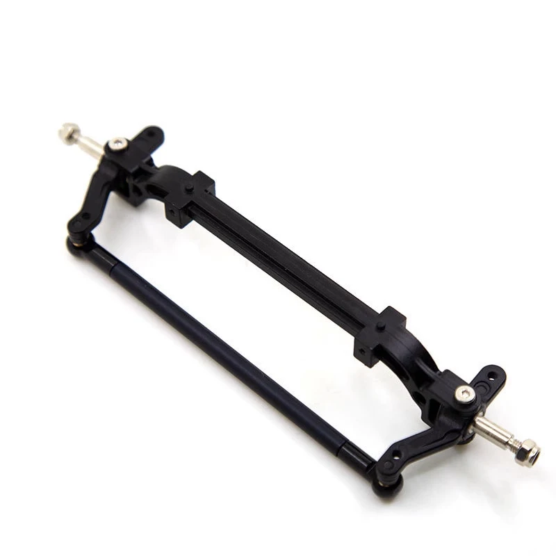 RC 1/14 Metall-Vorderachse mit Lenkgestänge für Tamiya Hydraulikbagger, Lader, Muldenkipper, für VOLVO Anhänger-Kipper, DIY-Teile – Detail 5