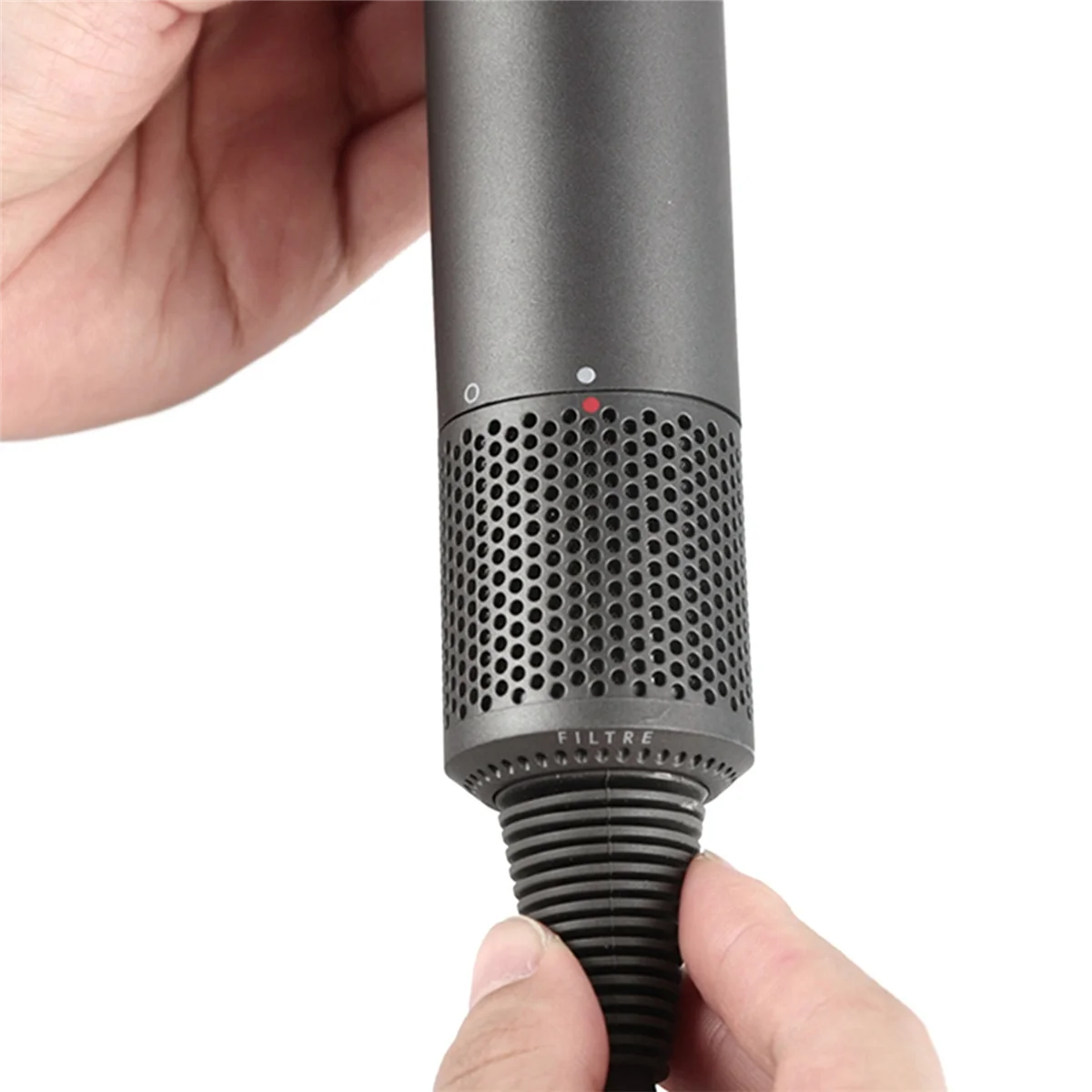 A94E-5X مناسبة لمجفف الشعر دايسون HD01 HD03 HD08 غطاء مرشح خارجي مقاوم للغبار ملحقات المكنسة الكهربائية رمادي فاتح