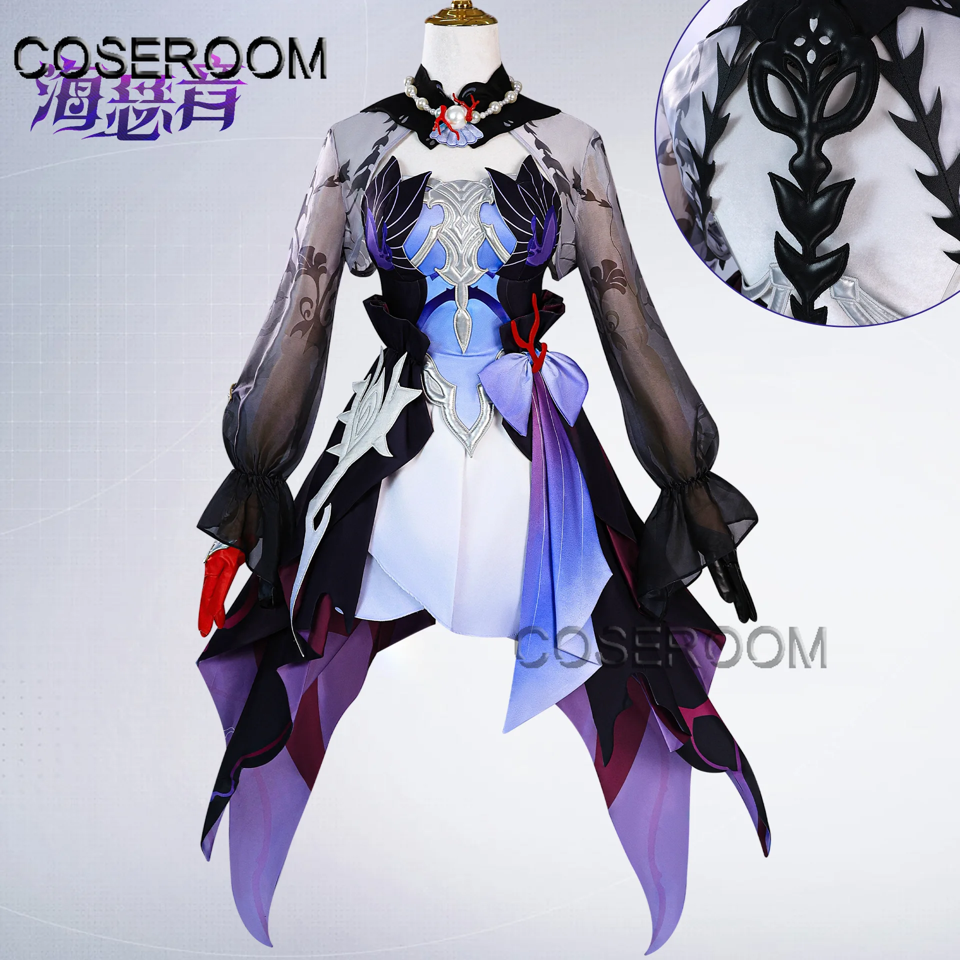 Adults Women Honkai Star Rail Helektra Cosplay Costume Halloween Comic Con Anime Wig Role Play