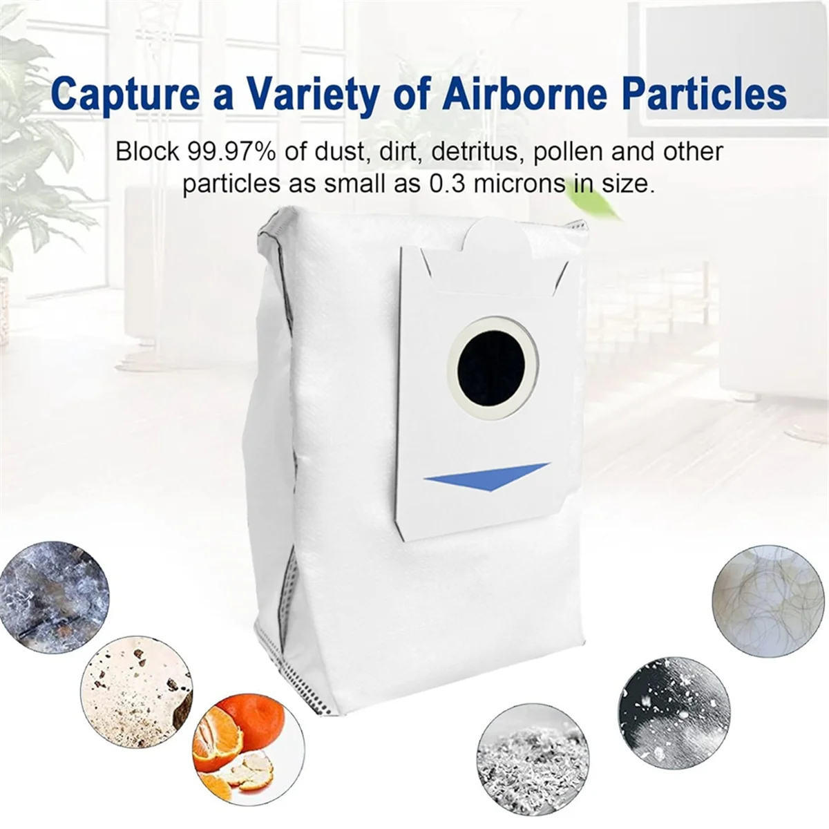 AC66 8 pièces sac à poussière pour Ecovacs Deebot X5 PRO/ X5 MAX/X5/X2S robot aspirateur remplacer les pièces de rechange poubelles sacs à poussière