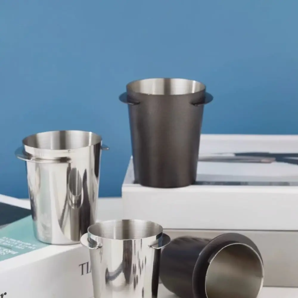 Espresso Dosing Cup Stainless Steel Powder Feeder Sniffing Mug Coffee Machine Accessory For Cafe Home Barista Gadget