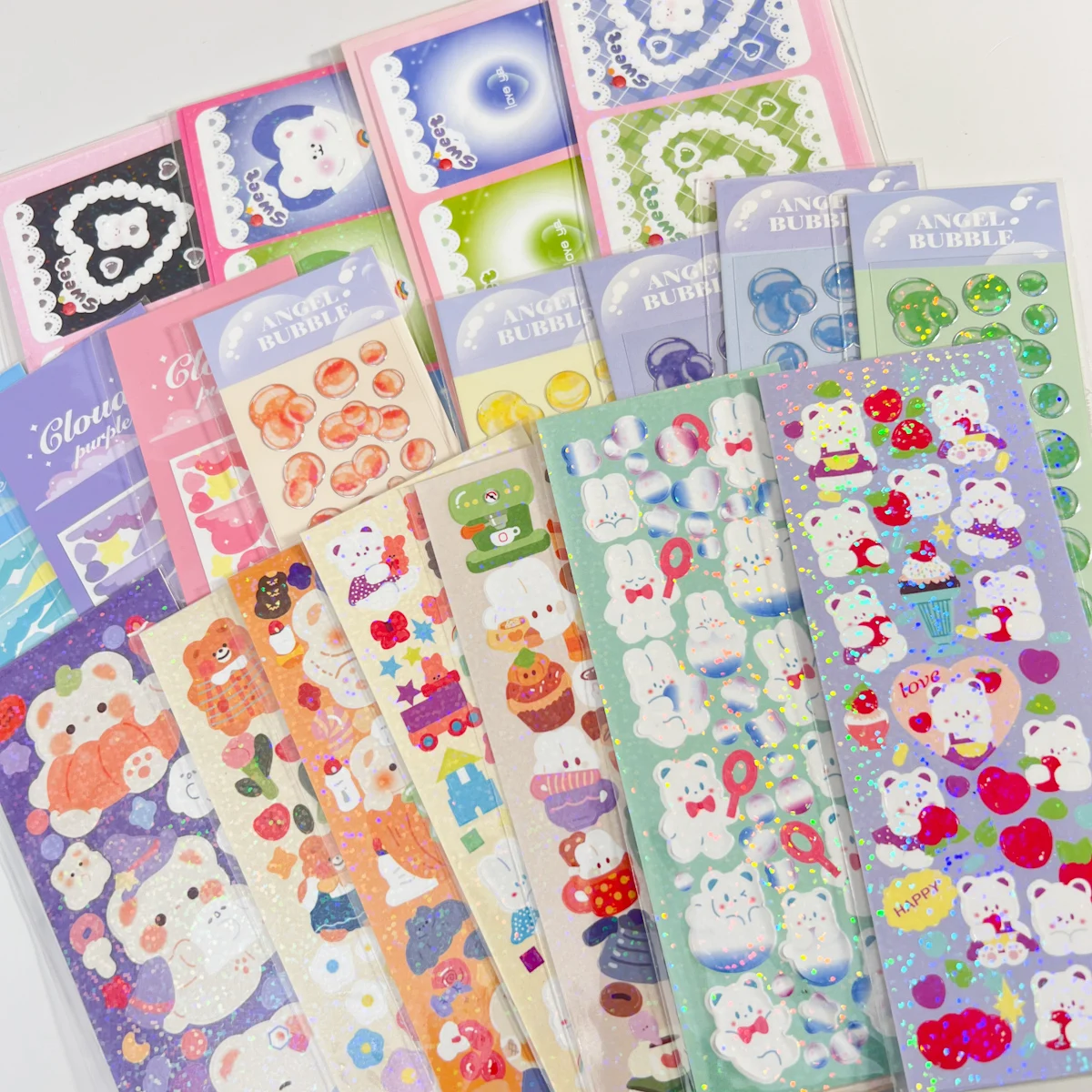 Sharkbang New Arrival 3pcs/6pcs/10pcs Full Set Series Stickers Kawaii Kpop Idol Postcards Korean Stickers Decorative Materials