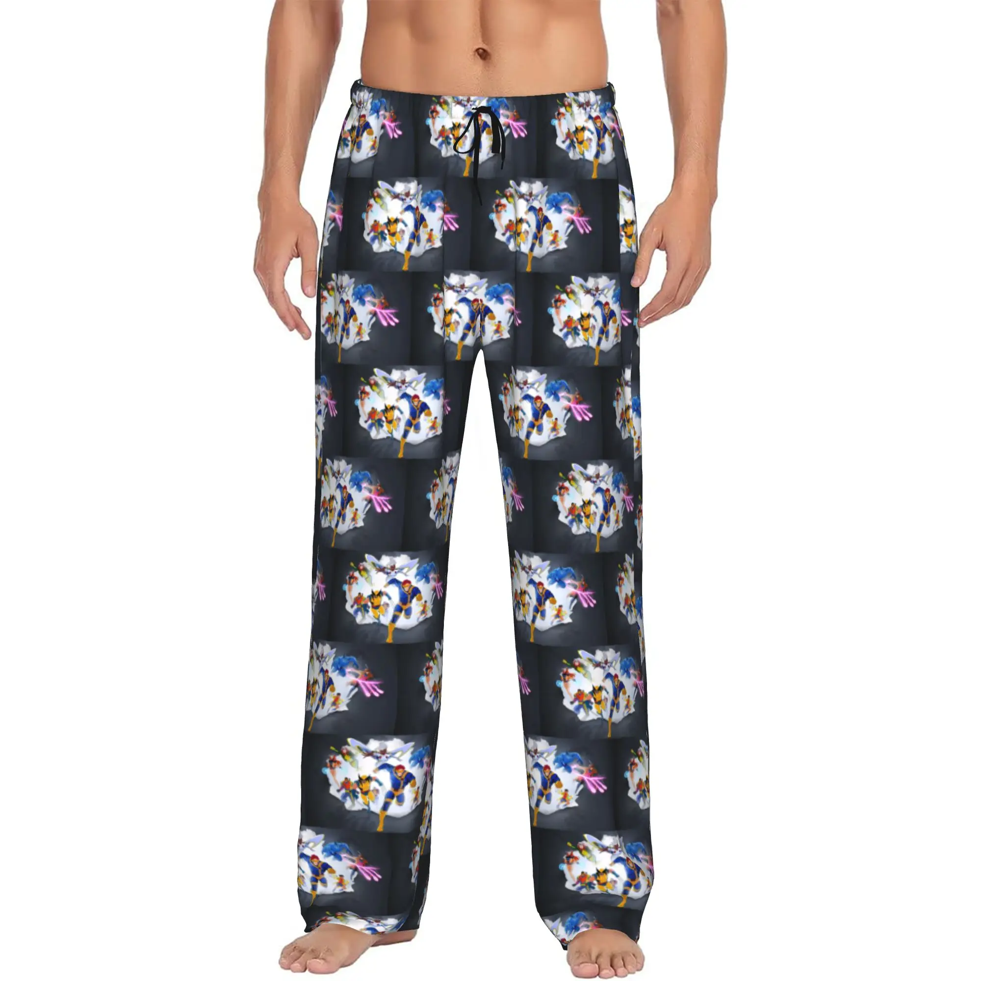 

Custom Printed X-X-Men Anime Pajama Pants Men's Sleep Sleepwear Bottoms with Pockets