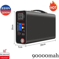 2024 NEW Outdoor Power Bank90000mah Portable Power Station 220V300W Home Camping Lifepo4 Electric System Rechargeable Generator