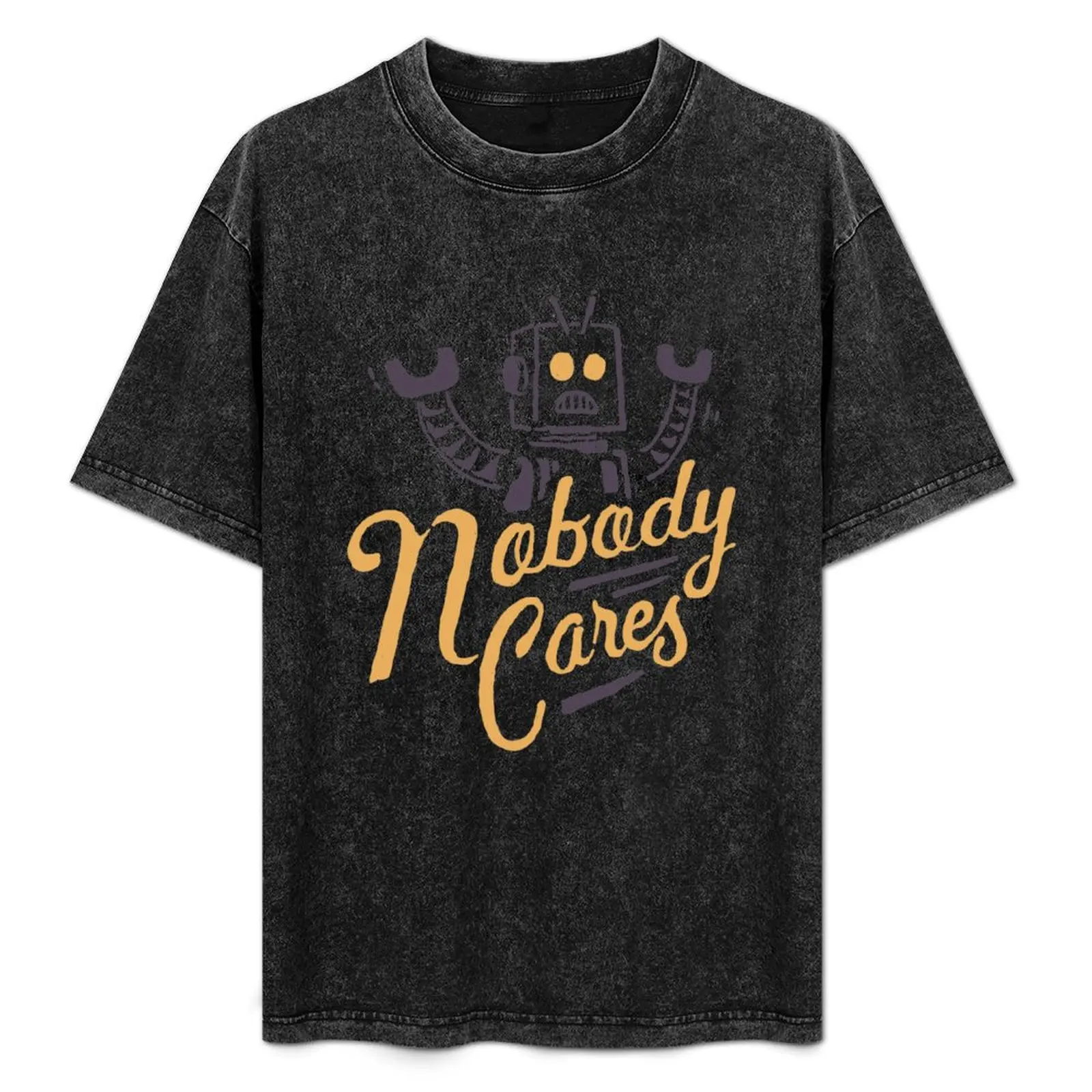 

Nobody Cares T-Shirt Regular Fit Plain Tee Shirt