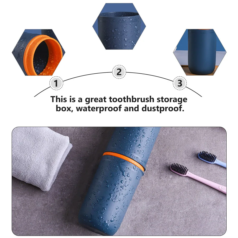 

Ящик для хранения зубных щеток, свежий, простой, водонепроницаемый, пылезащитный, дорожный держатель для зубной пасты, контейнер, практичное средство для чистки