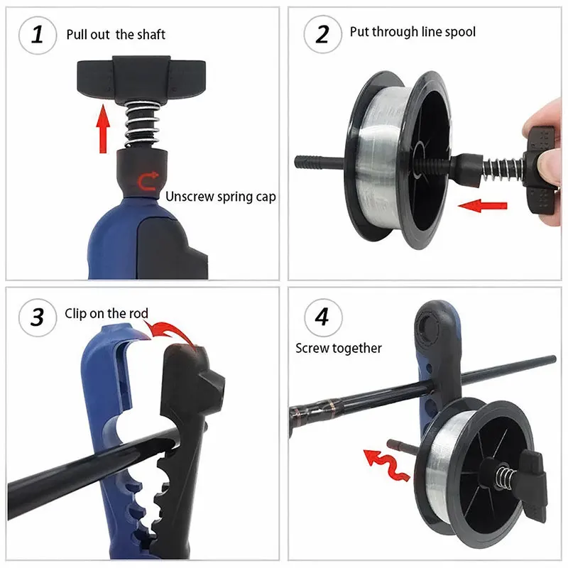 Fishing Line Winder Portable Reel Line Spooler Machine Spinning Reel Baitcasting Reel Spooling Carp Fishing Equipment