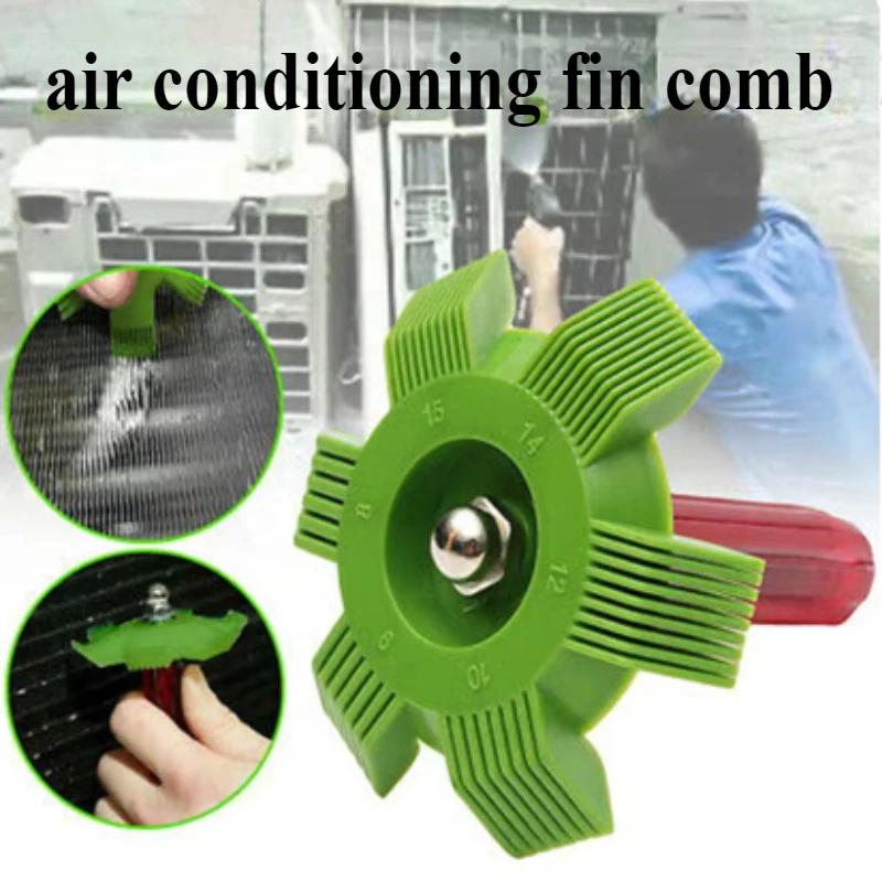 1pc Fin comb air conditioner car cleaning cooler brush comb condenser cleaning brush radiator cleaning dust removal tool