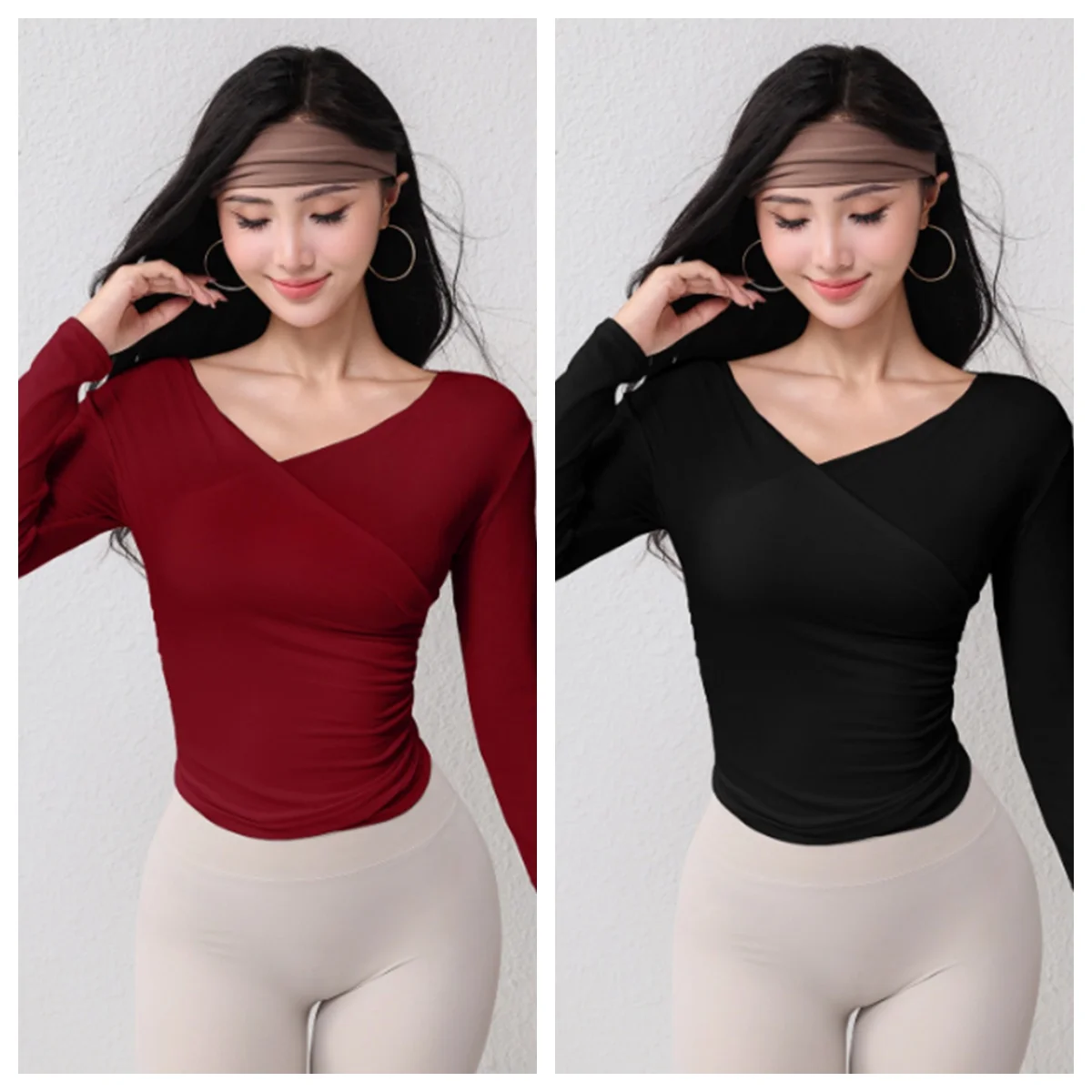 top-de-treino-feminino-sexy-com-decote-em-v-manga-longa-camisa-de-fitness-slim-fit-para-ioga-corrida-figura-lisonjeira-roupa-de-ginastica