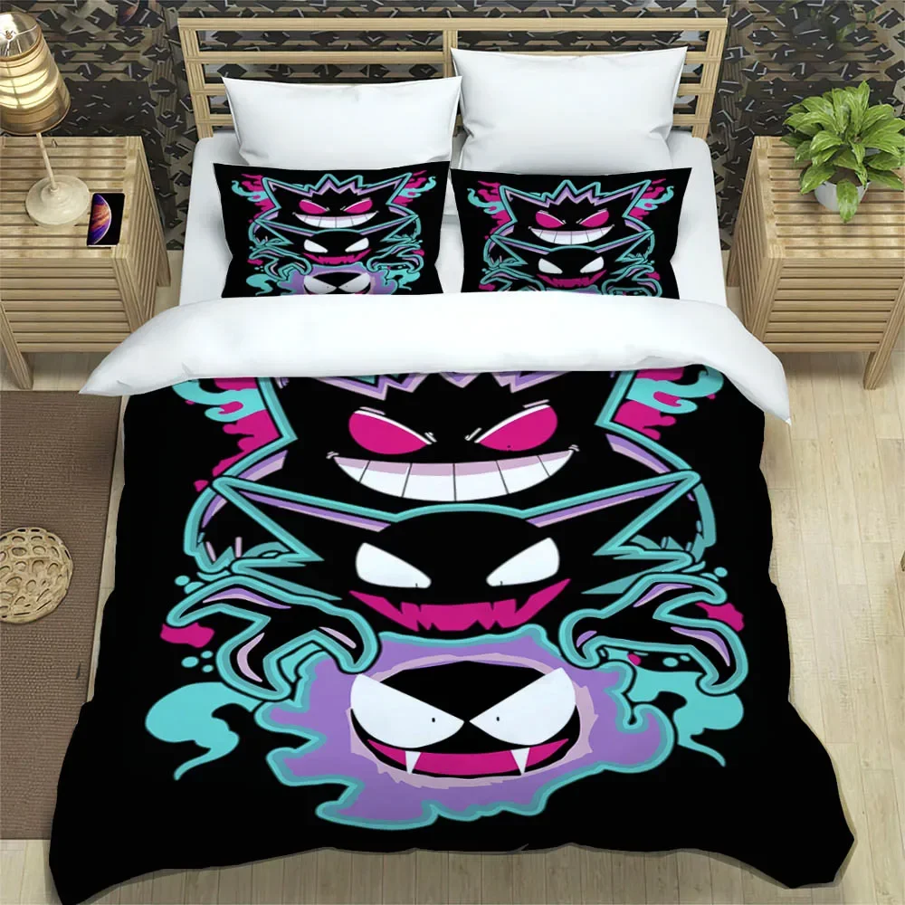 3D Pokémon Cute Gengar Bedding Sets exquisite bed supplies set duvet cover bed comforter set bedding set luxury birthday gift