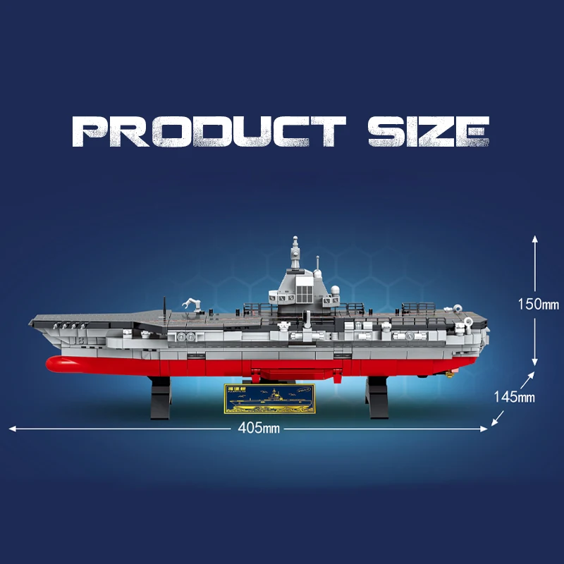 2024 New Military Series Aircraft Fighter Carrier Model Building Blocks 1326PCS MOC Navy Warship Bricks Toys Gifts for Kids Boys