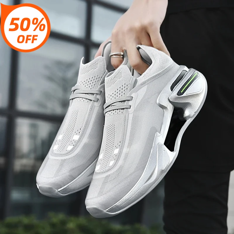 

Mens Running Shoes Lightweight Breathable Tennis Shoes Cushioning Outdoor Sneakers Anti Slip Rebound Training Sports Shoes 2026