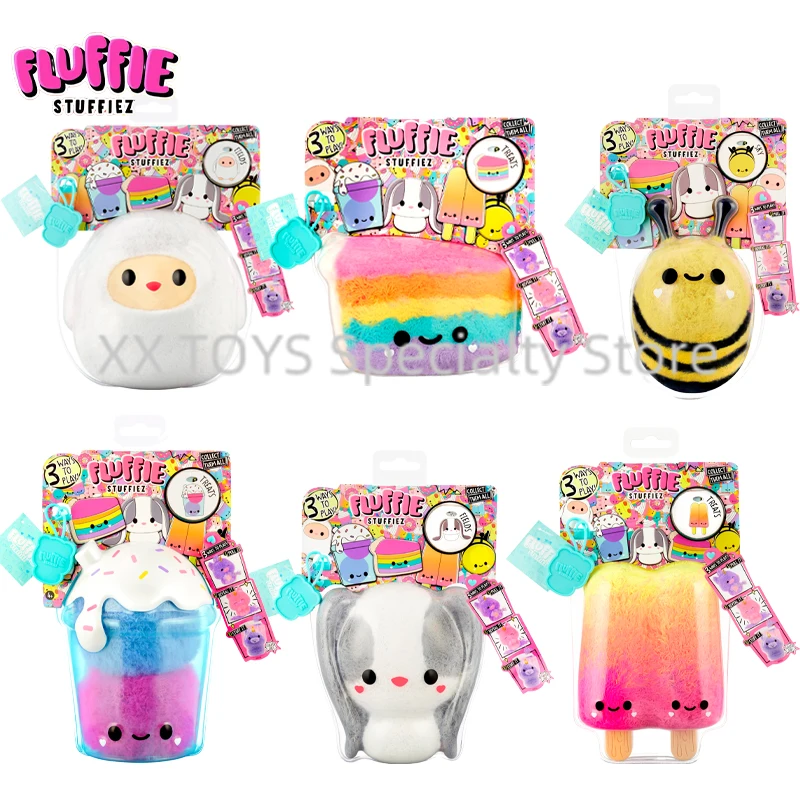 

Fluffie Stuffiez Popsicle Small Collectible Feature Plush Toys DIY Fur Pulling Stress Relief Toy Cute Plush Collector's Item Toy