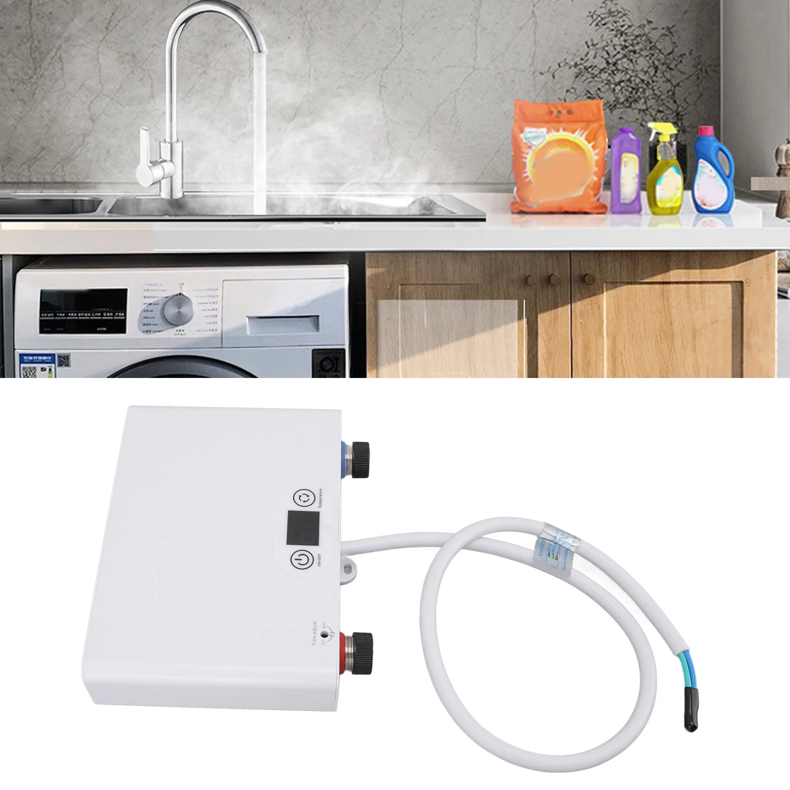 電気タンクレス給湯器 5500 ワットインスタントホット家庭用 G1/2 口径 220V