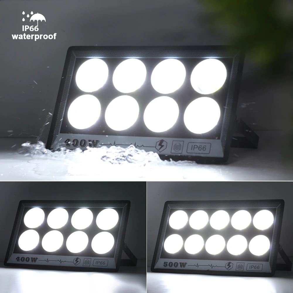 Imagem -03 - Impermeável Led Outdoor Flood Light Jardim Iluminação Street Lamp High Bright Floodlight 220v 50w 100w 200w 300w 500w Ip65