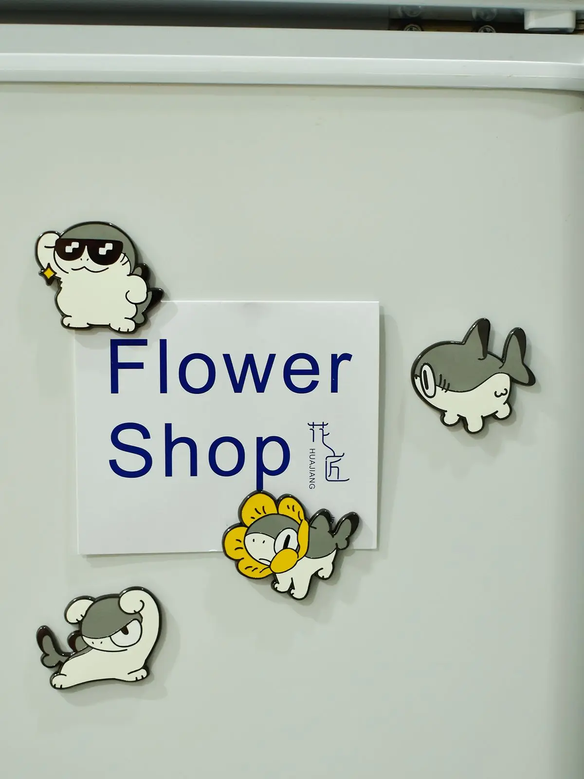 Śliczne Sharkitty magnes na lodówkę śmieszne magnesy na lodówkę kuchnia szkoła biuro Home Decoration naklejka na lodówkę idealne prezenty